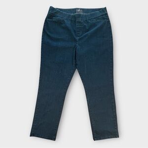 Chic Classic Collection Stretchy Blue Jeans, 18